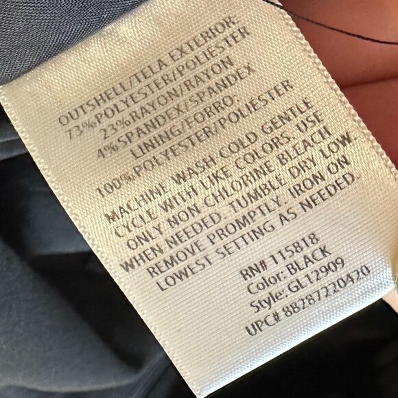 George Black Short Pencil Skirt Women Size 12 Pleated - Picture 11 of 11